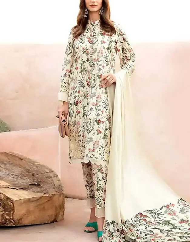Elegant Embroidered Lawn Dress Chiffon Dupatta 2026
