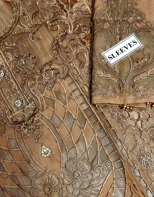 Luxury Schiffli Embroidered Cotton Dress with Digital Print Silk Dupatta image 3