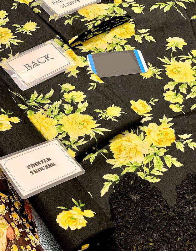 All-Over Print Embroidered Lawn Suit 2025 with Chiffon Dupatta image 7