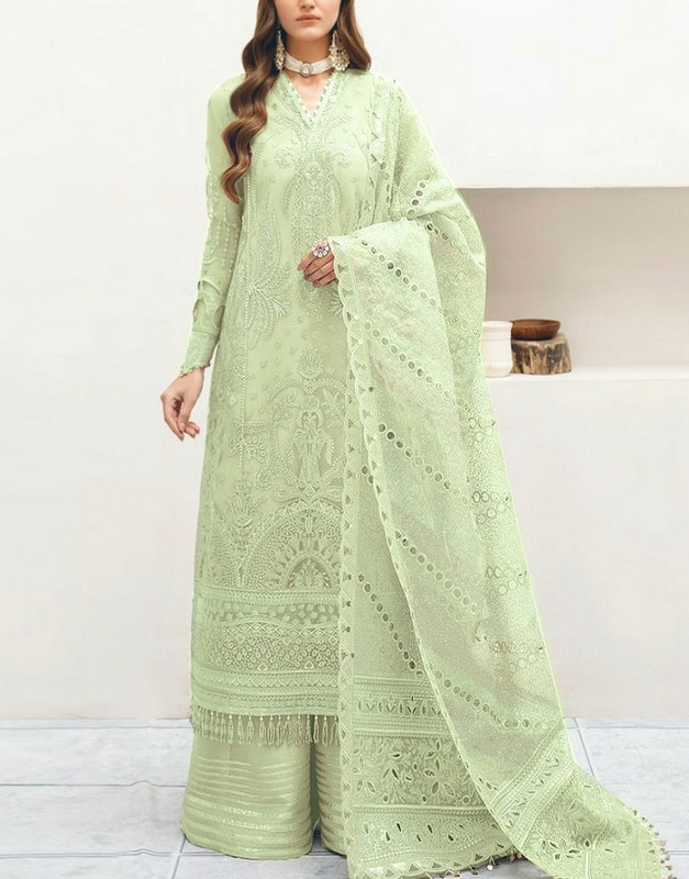 Luxury Handwork Heavy Embroidered Organza Suit for Wedding/Party Wear.